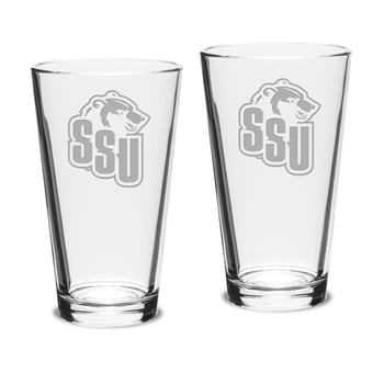 Shawnee State Bears 16oz. Two-Piece Classic Pub Glass Set