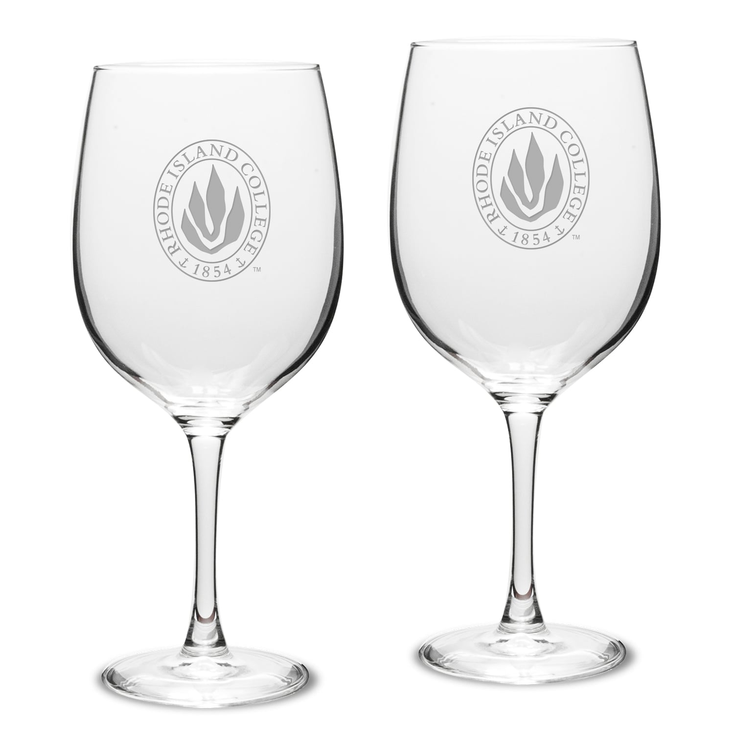 Rhode Island Anchormen 19oz. Two-Piece Traditional Red Wine Table Glass Set