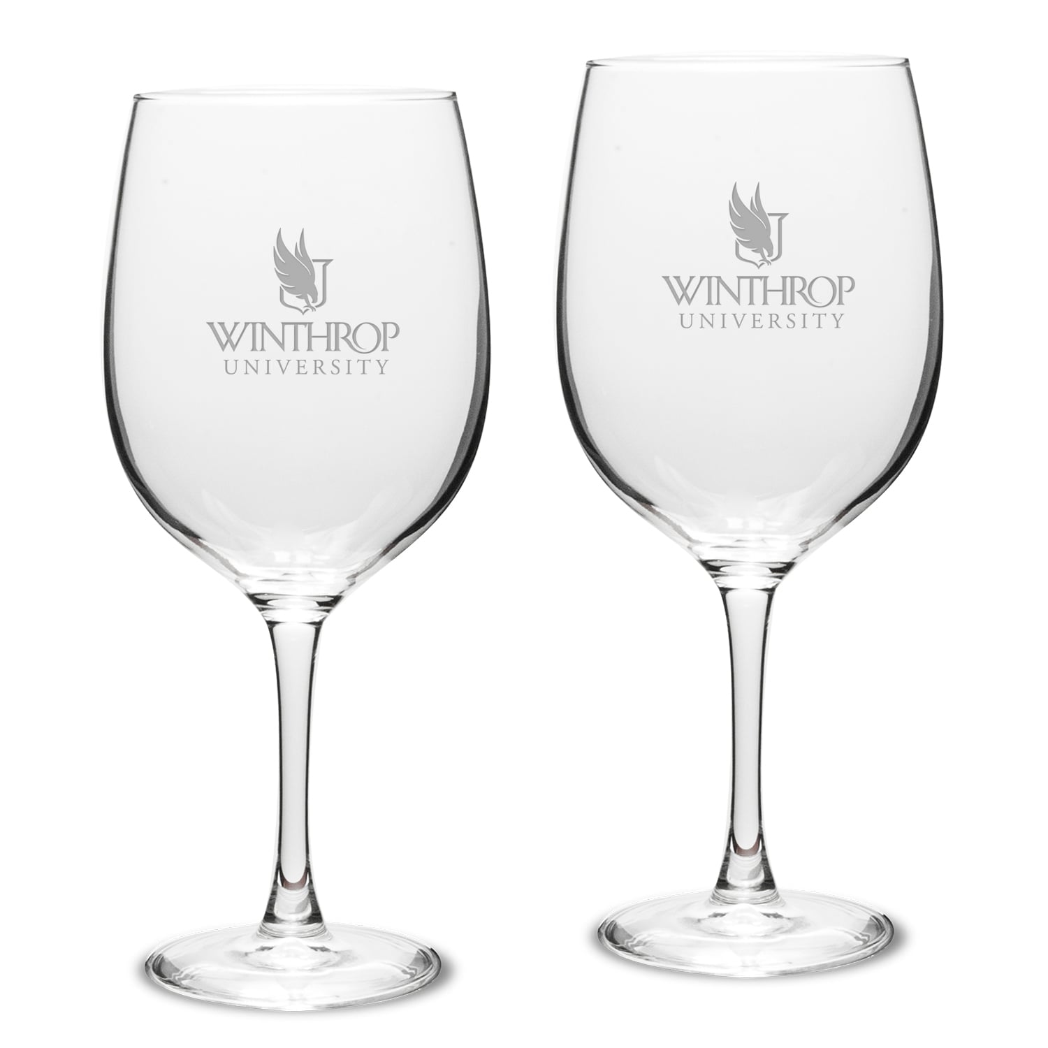 Winthrop Eagles 19oz. Two-Piece Traditional Red Wine Table Glass Set
