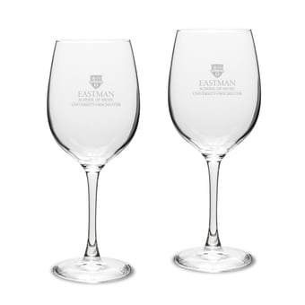 Rochester Yellow Jackets Two-Piece 16oz. Traditional White Wine Glass Set
