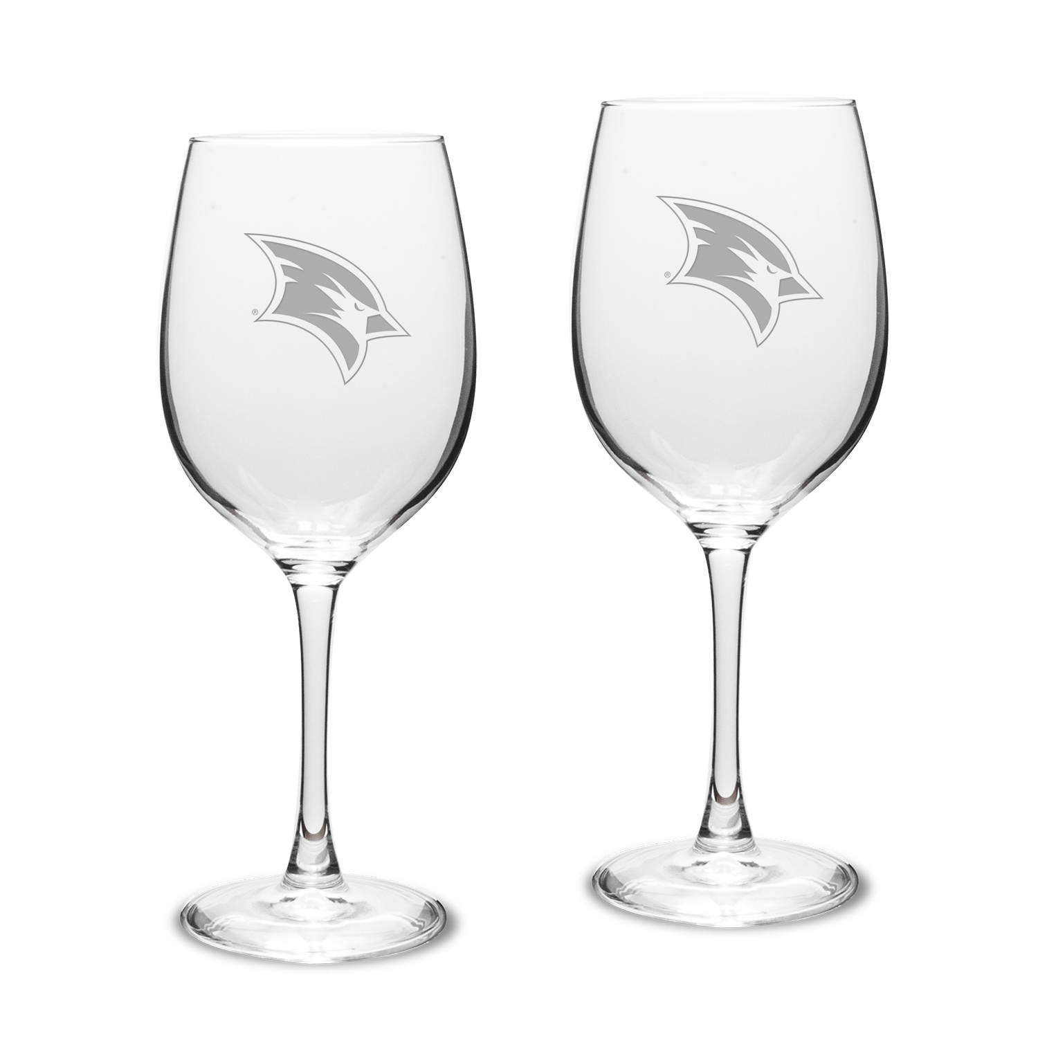 Saginaw Valley State Cardinals Two-Piece 16oz. Traditional White Wine Glass Set