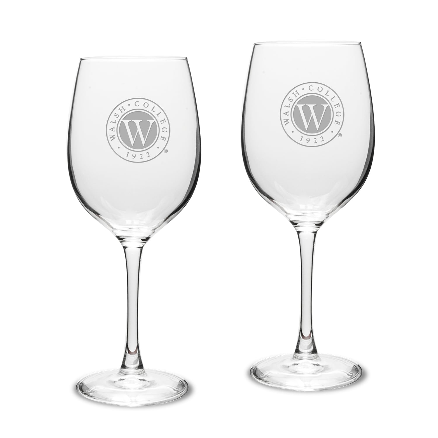 Walsh College Two-Piece 16oz. Traditional White Wine Glass Set