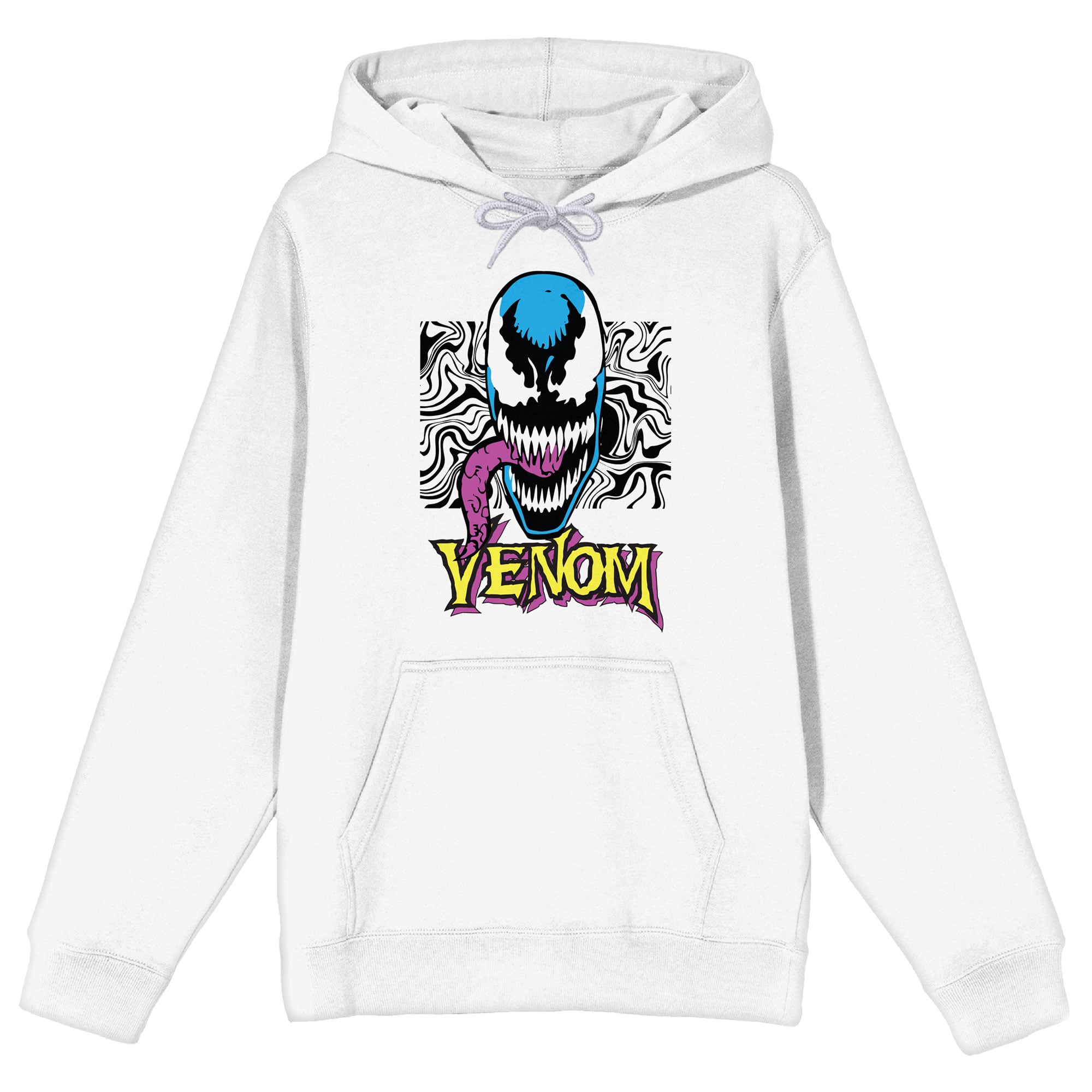 Unisex White Venom Graphic Pullover Hoodie
