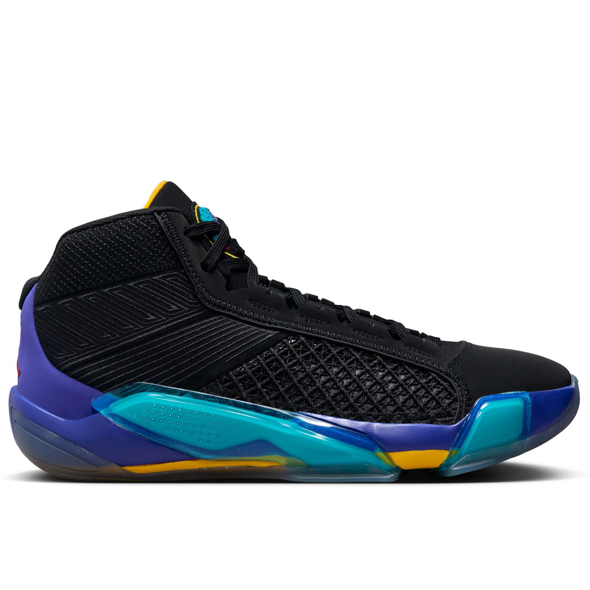 Men's Jordan Brand Black Air Jordan XXXVIII Aqua Basketball Shoes
