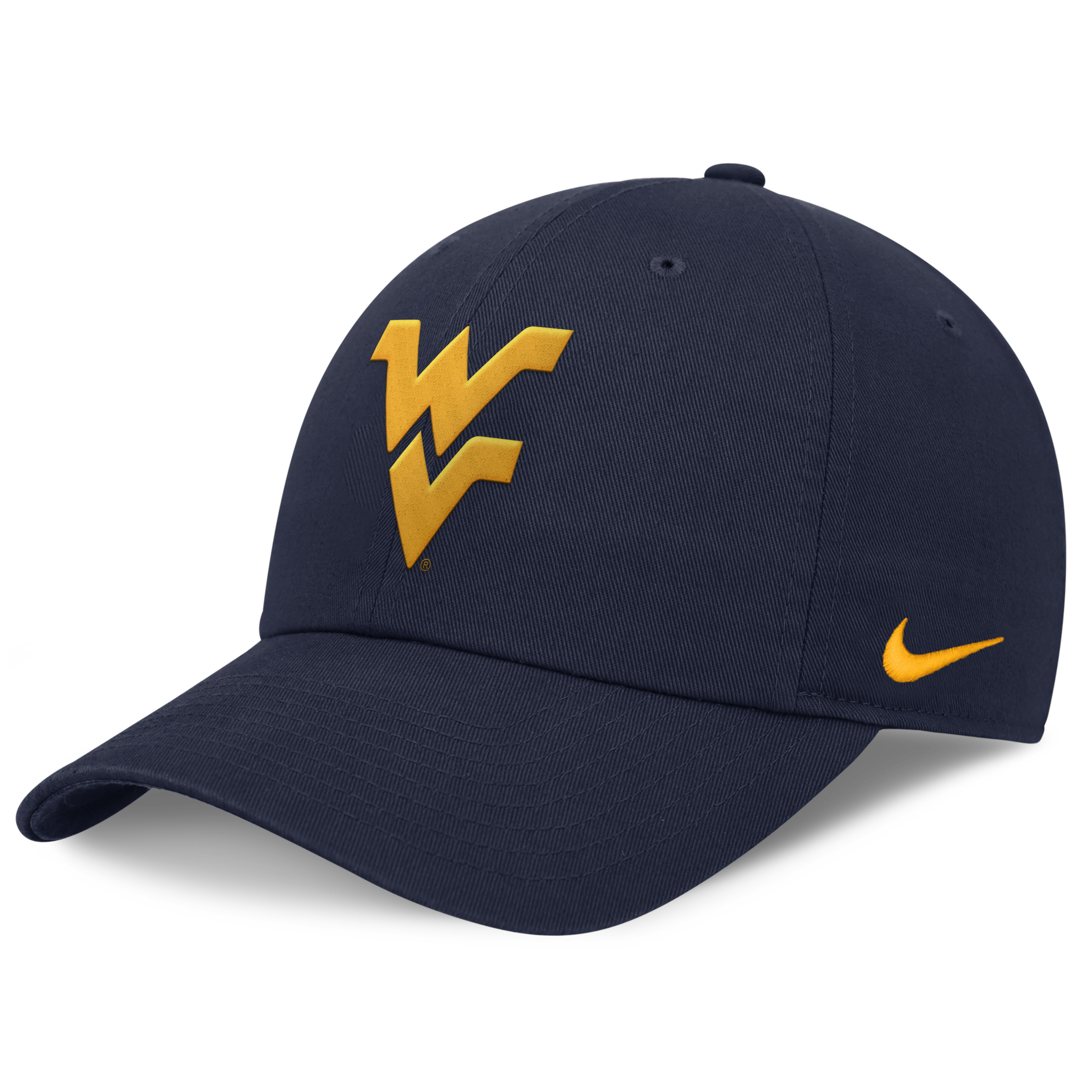 Men's Nike Navy West Virginia Mountaineers Club Dri-FIT Adjustable Hat