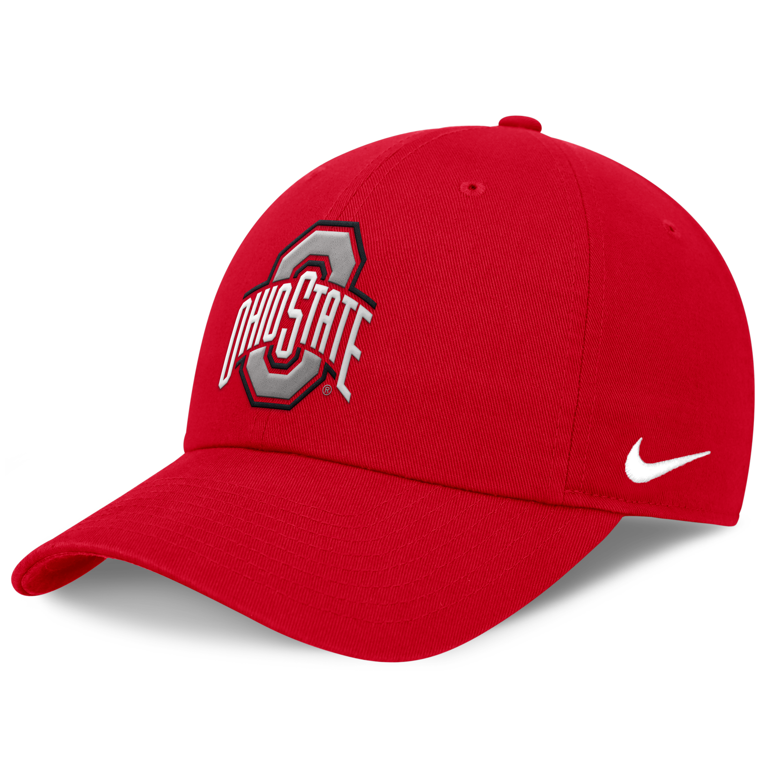 Men's Nike Scarlet Ohio State Buckeyes Club Dri-FIT Adjustable Hat