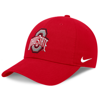 Men's Nike Scarlet Ohio State Buckeyes Club Dri-FIT Adjustable Hat