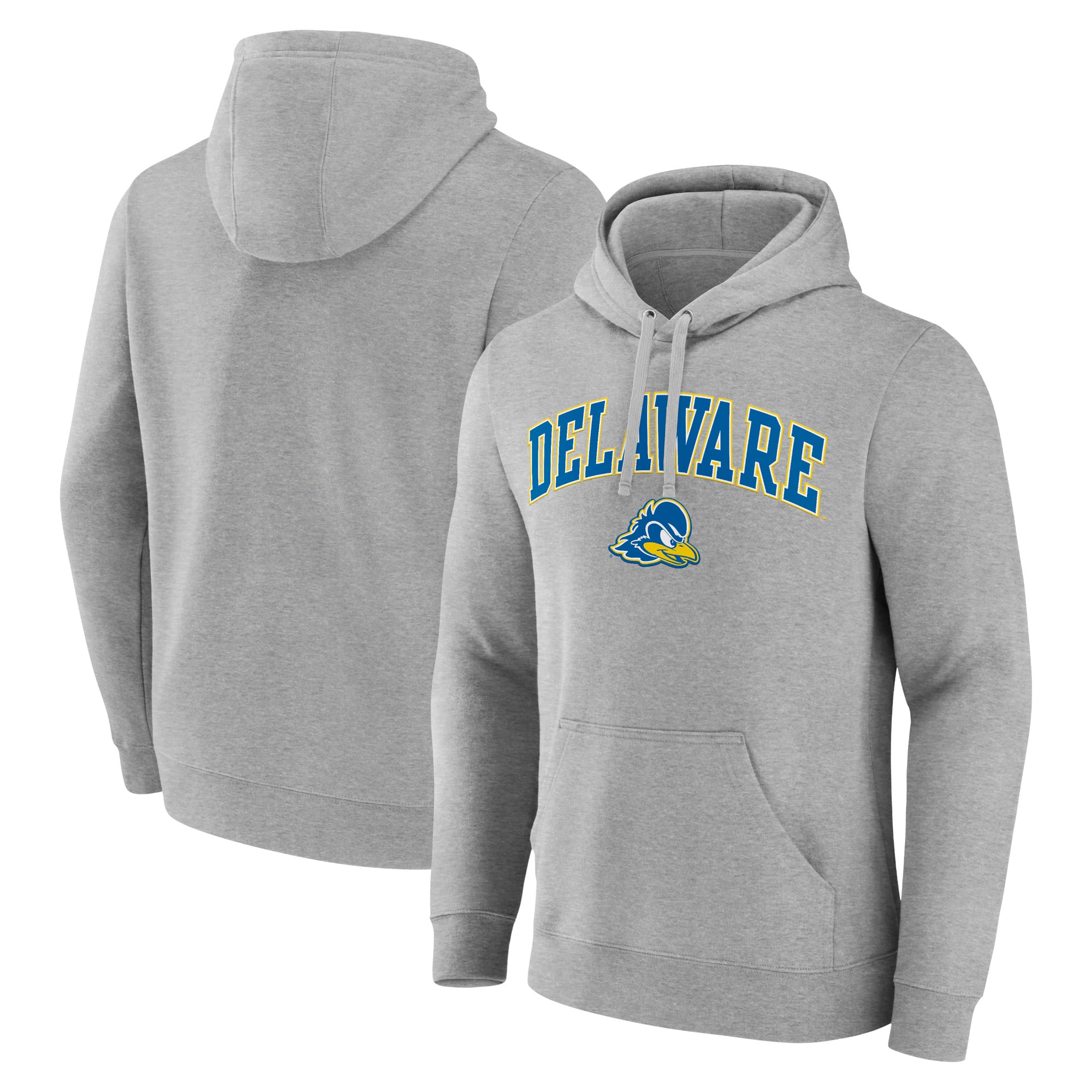 Men's Gray Delaware Fightin' Blue Hens Campus Pullover Hoodie