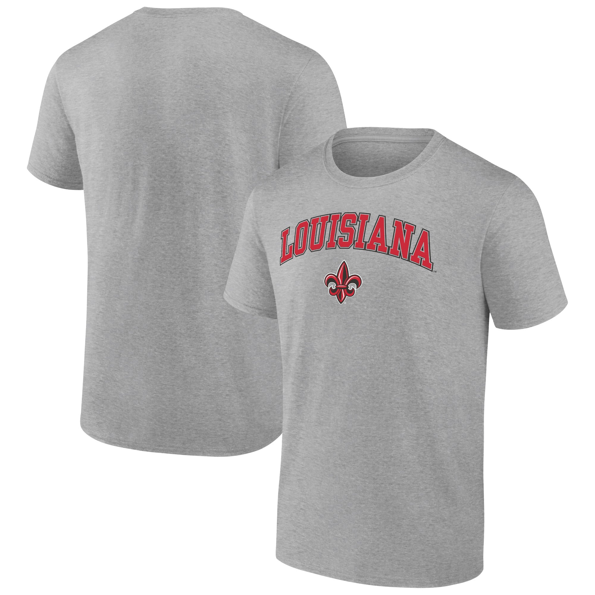 Men's Heather Gray Louisiana Ragin' Cajuns Campus T-Shirt