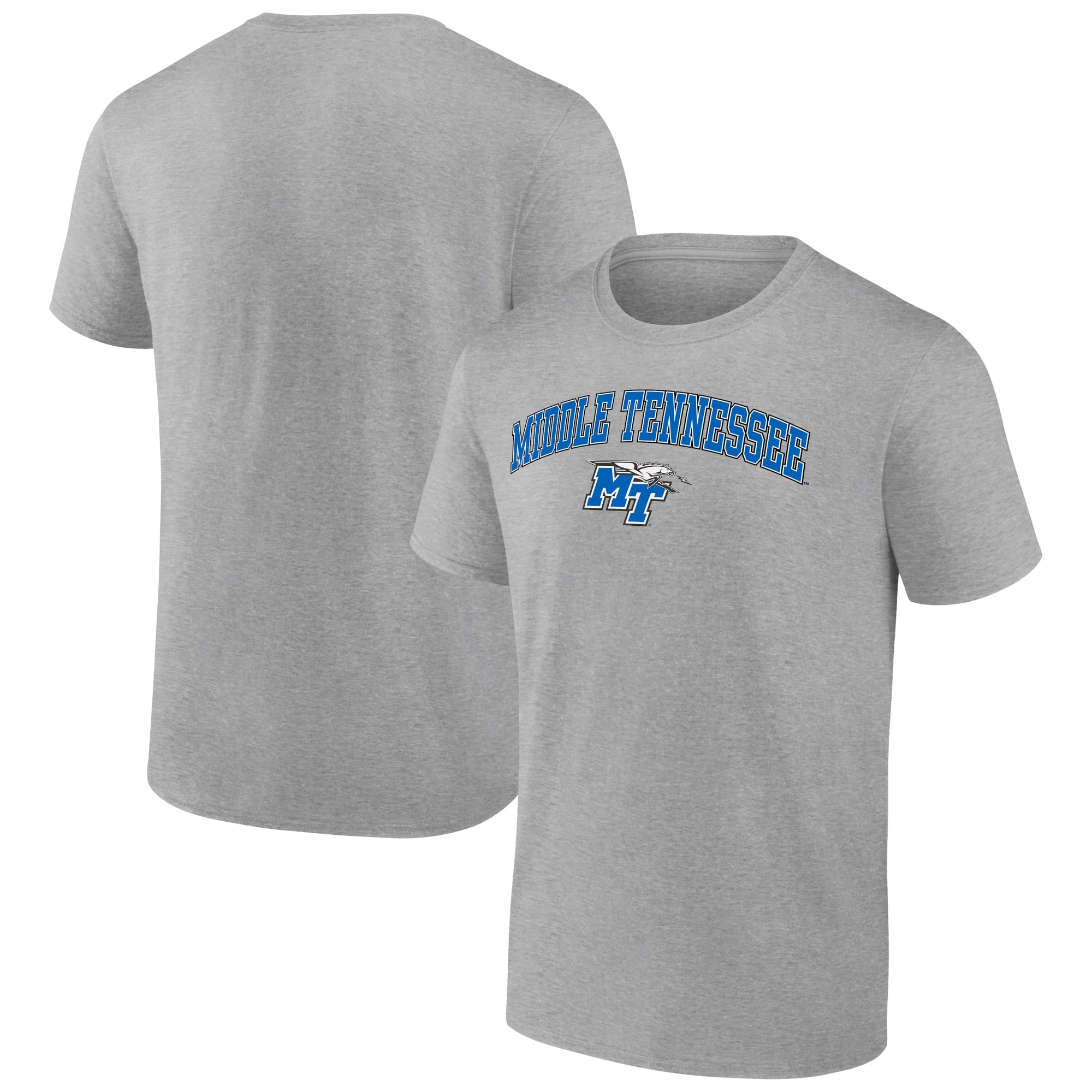 Men's Heather Gray Mid. Tenn. St. Blue Raiders Campus T-Shirt