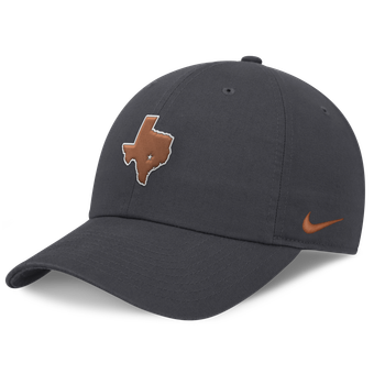 Men's Nike Anthracite Texas Longhorns Club Dri-FIT Adjustable Hat