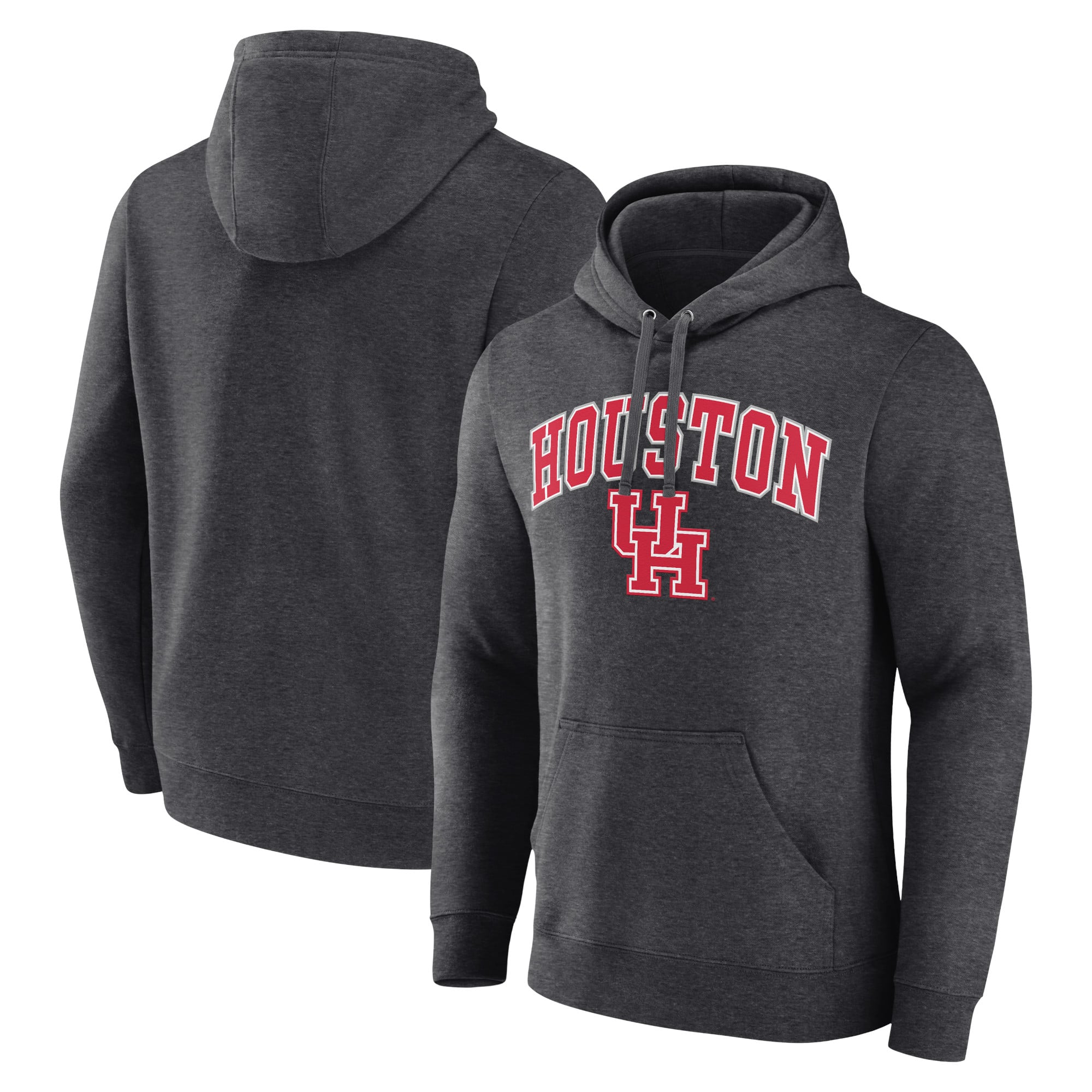 Men's Charcoal Houston Cougars Campus Pullover Hoodie