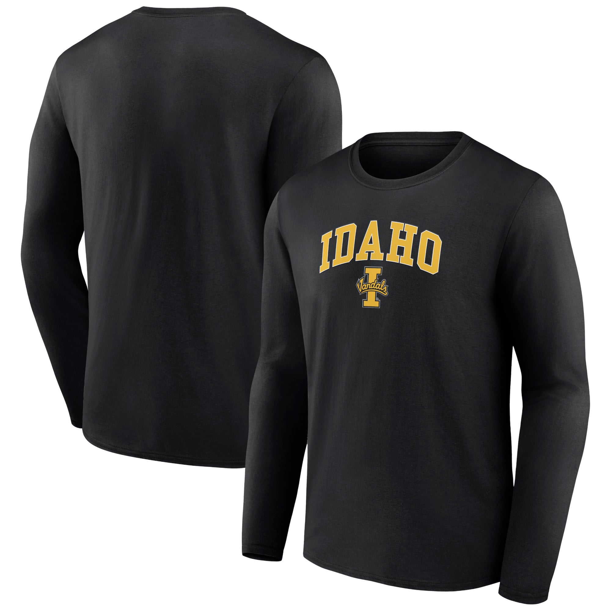 Men's Black Idaho Vandals Campus Long Sleeve T-Shirt