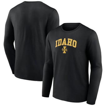 Men's Black Idaho Vandals Campus Long Sleeve T-Shirt
