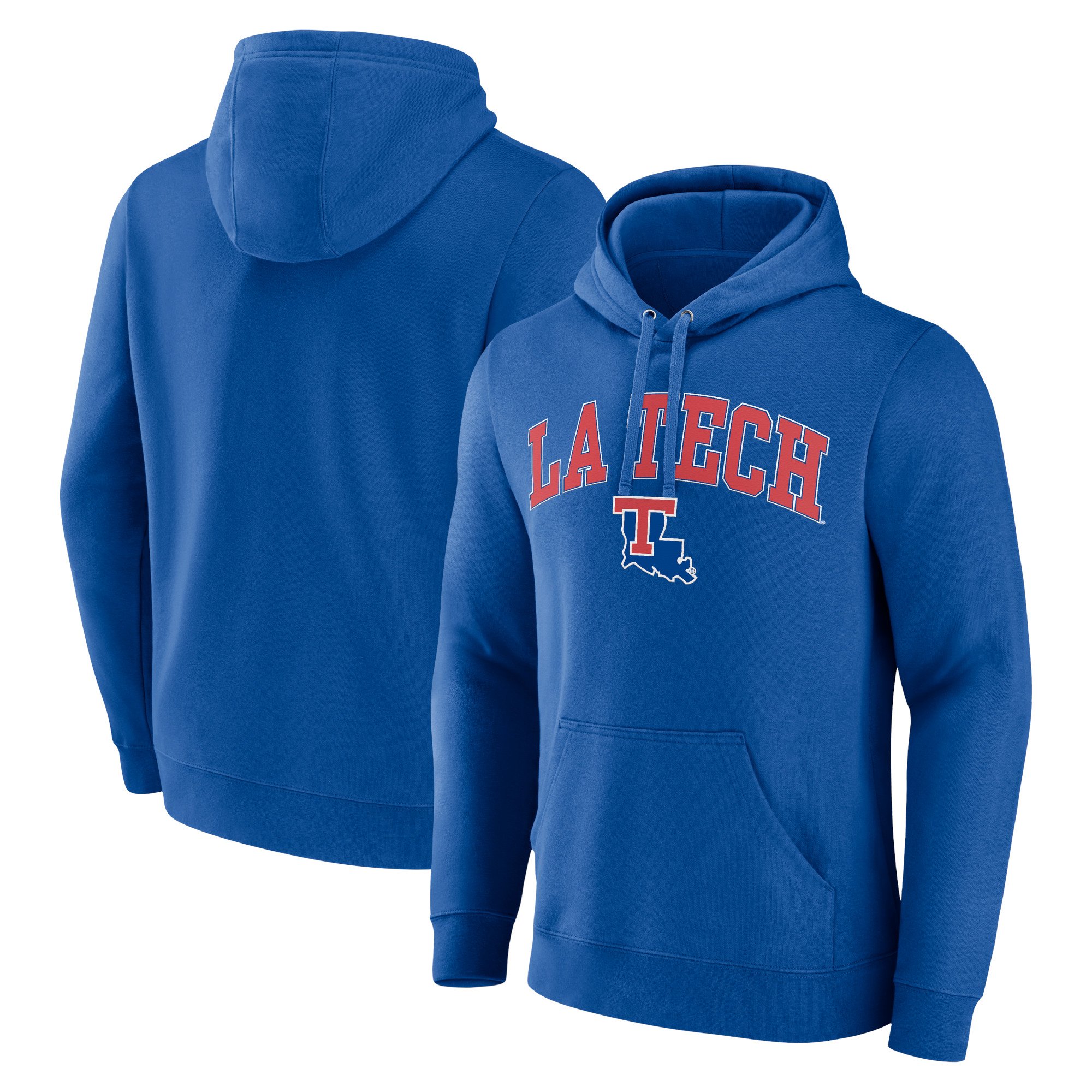 Men's Royal Louisiana Tech Bulldogs Campus Pullover Hoodie