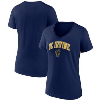 Women's Navy UC Irvine Anteaters Campus V-Neck T-Shirt