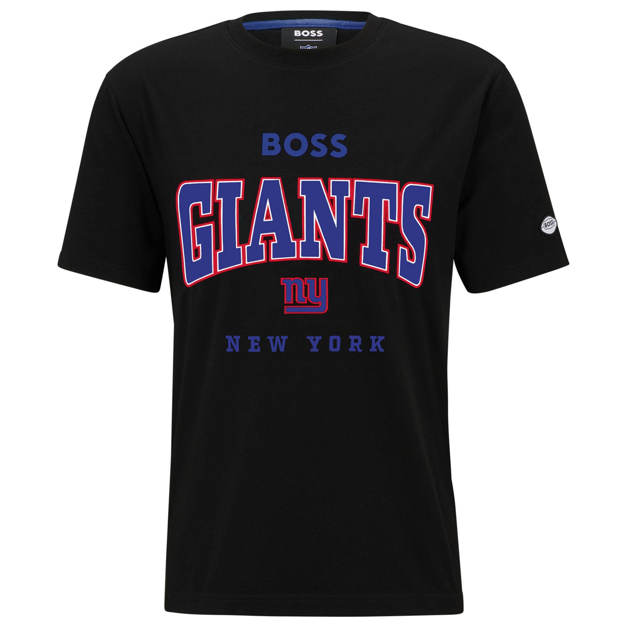 Camiseta negra de BOSS X NFL New York Giants Huddle para hombre