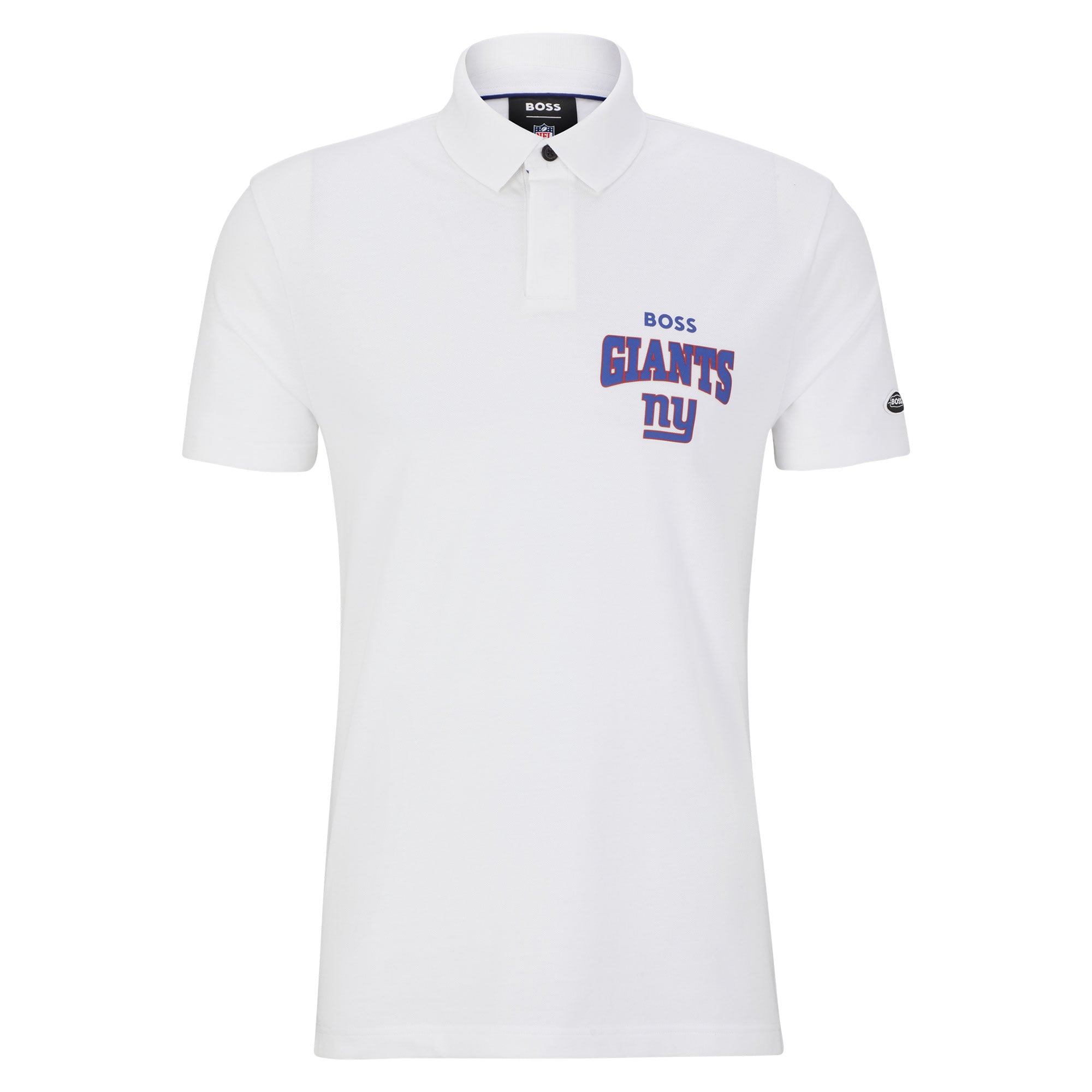 Men’s BOSS X NFL White/Royal New York Giants Punter Polo Men’s BOSS X NFL White/Royal New York Giants Punter Polo