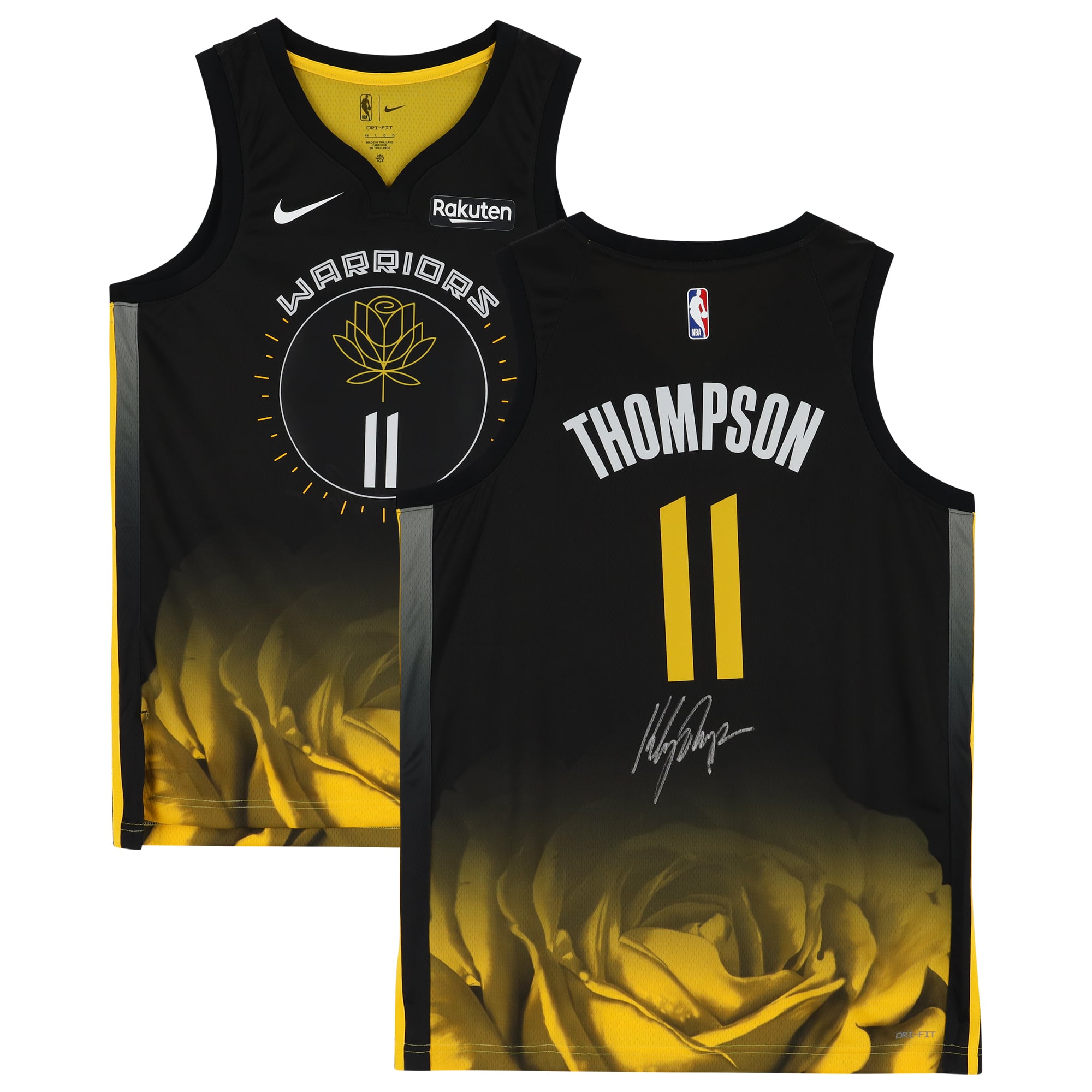 Klay Thompson Golden State Warriors Autographed Black Nike 2022-2023 City Edition Swingman Jersey