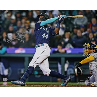 Julio Rodriguez Seattle Mariners Autographed 16" x 20" Hitting Photograph