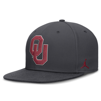 Men's Jordan Brand Anthracite Oklahoma Sooners Pro Dri-FIT Fitted Hat