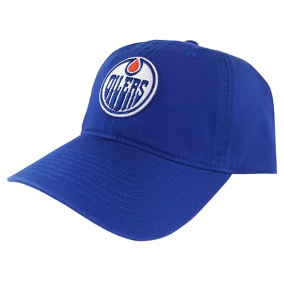 Men's American Needle  Royal Edmonton Oilers Blue Line Adjustable Hat