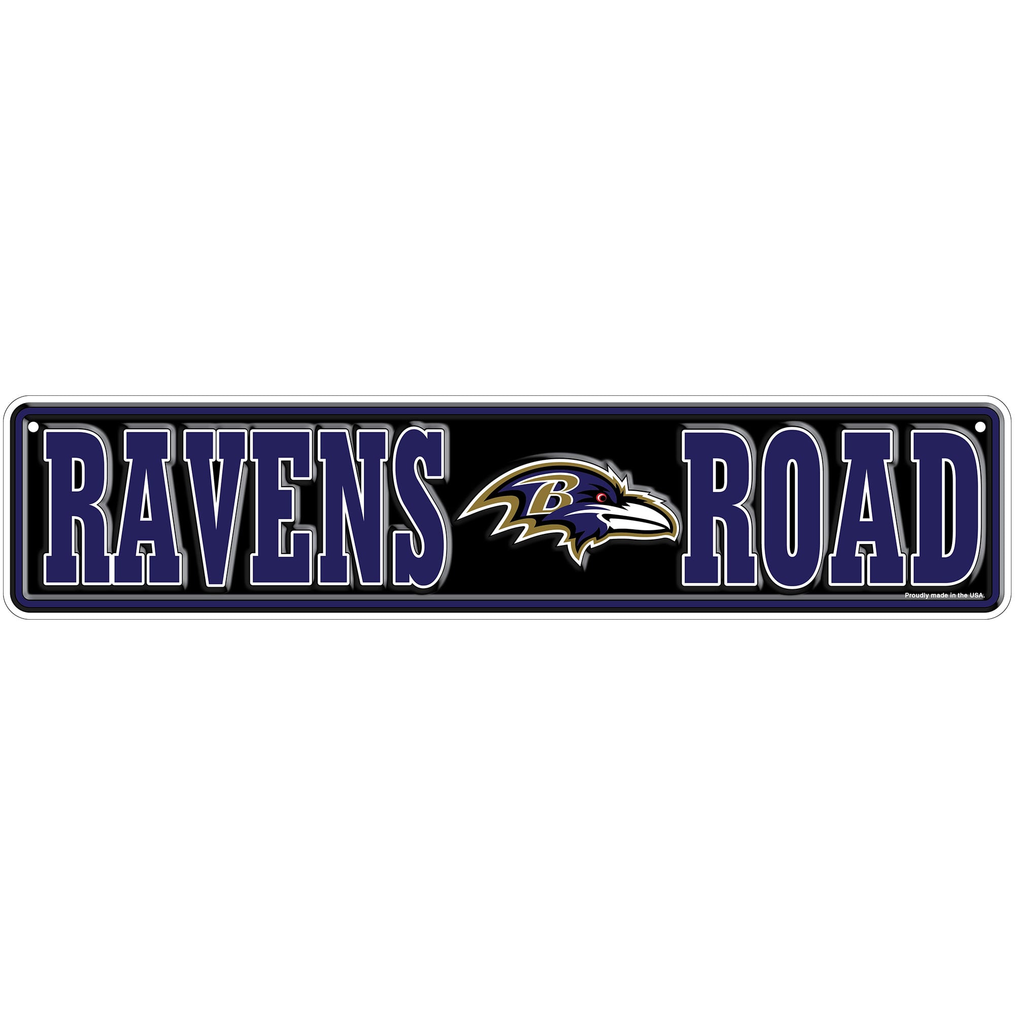Baltimore Ravens 4″ x 18″ Team Boulevard Metal Sign Baltimore Ravens 4″ x 18″ Team Boulevard Metal Sign