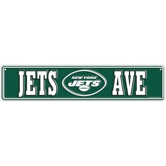 New York Jets 4" x 18" Team Boulevard Metal Sign
