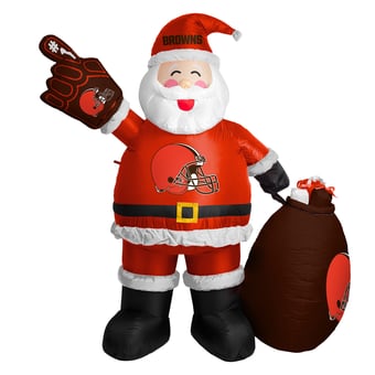 Cleveland Browns 7' Inflatable Santa