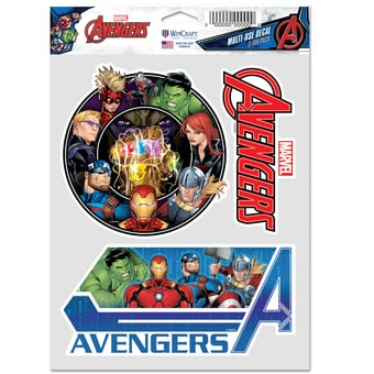 WinCraft The Avengers 3-Pack Multi-Use Decal Set
