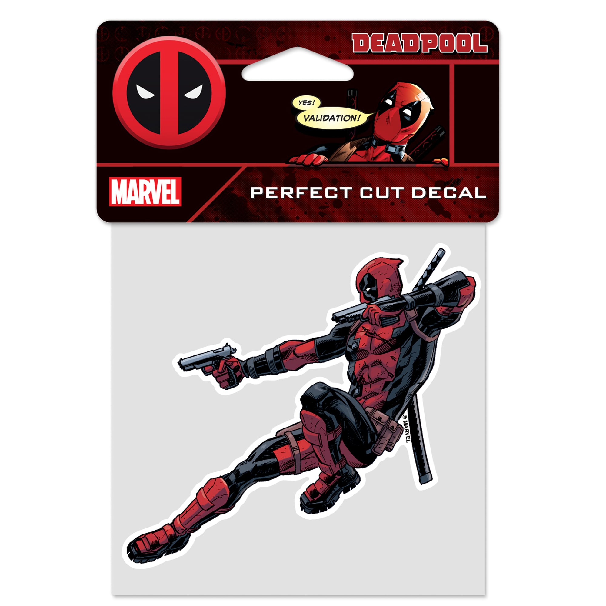 WinCraft Deadpool 4" x 4" Perfect Cut Decal
