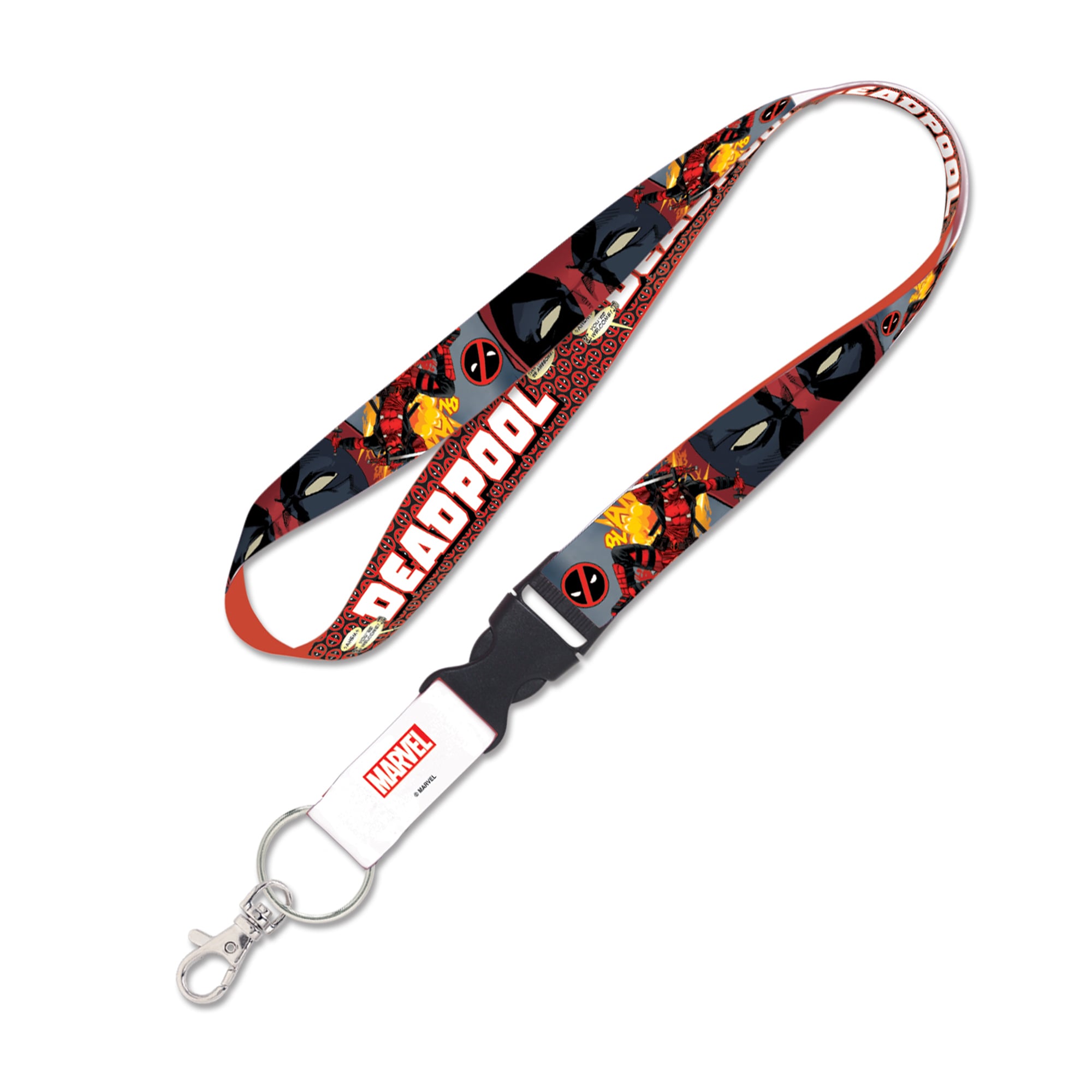 WinCraft Deadpool Lanyard with Detachable Buckle
