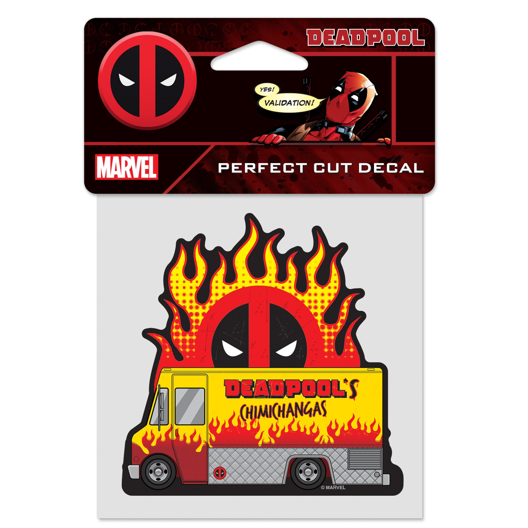 WinCraft Deadpool 4" x 4" Perfect Cut Decal