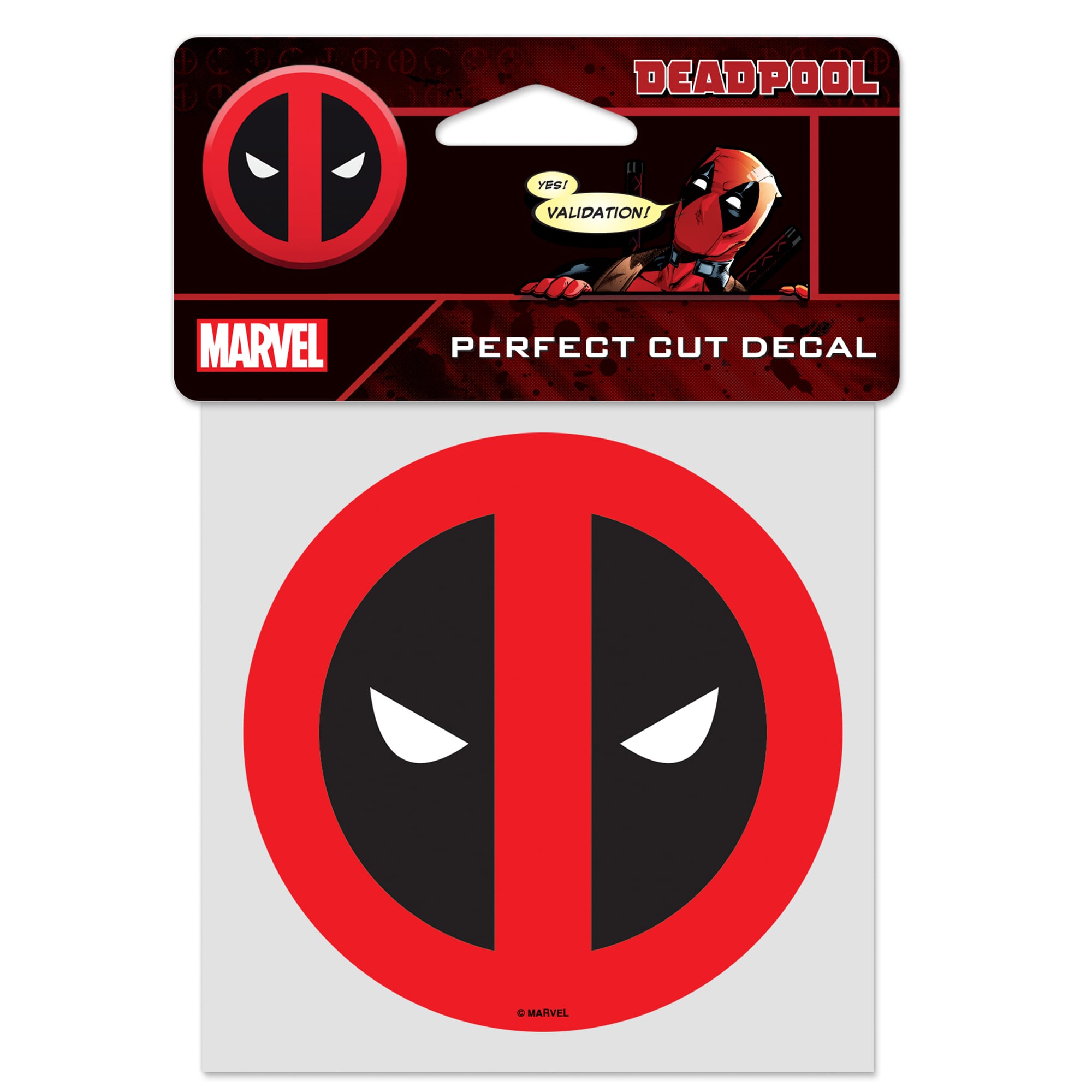 WinCraft Deadpool 4" x 4" Perfect Cut Decal