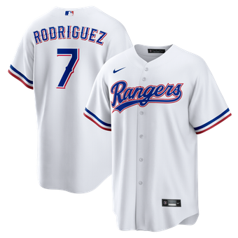 Men's Nike Ivan Rodriguez White Texas Rangers Home Retired Player Replica Jersey