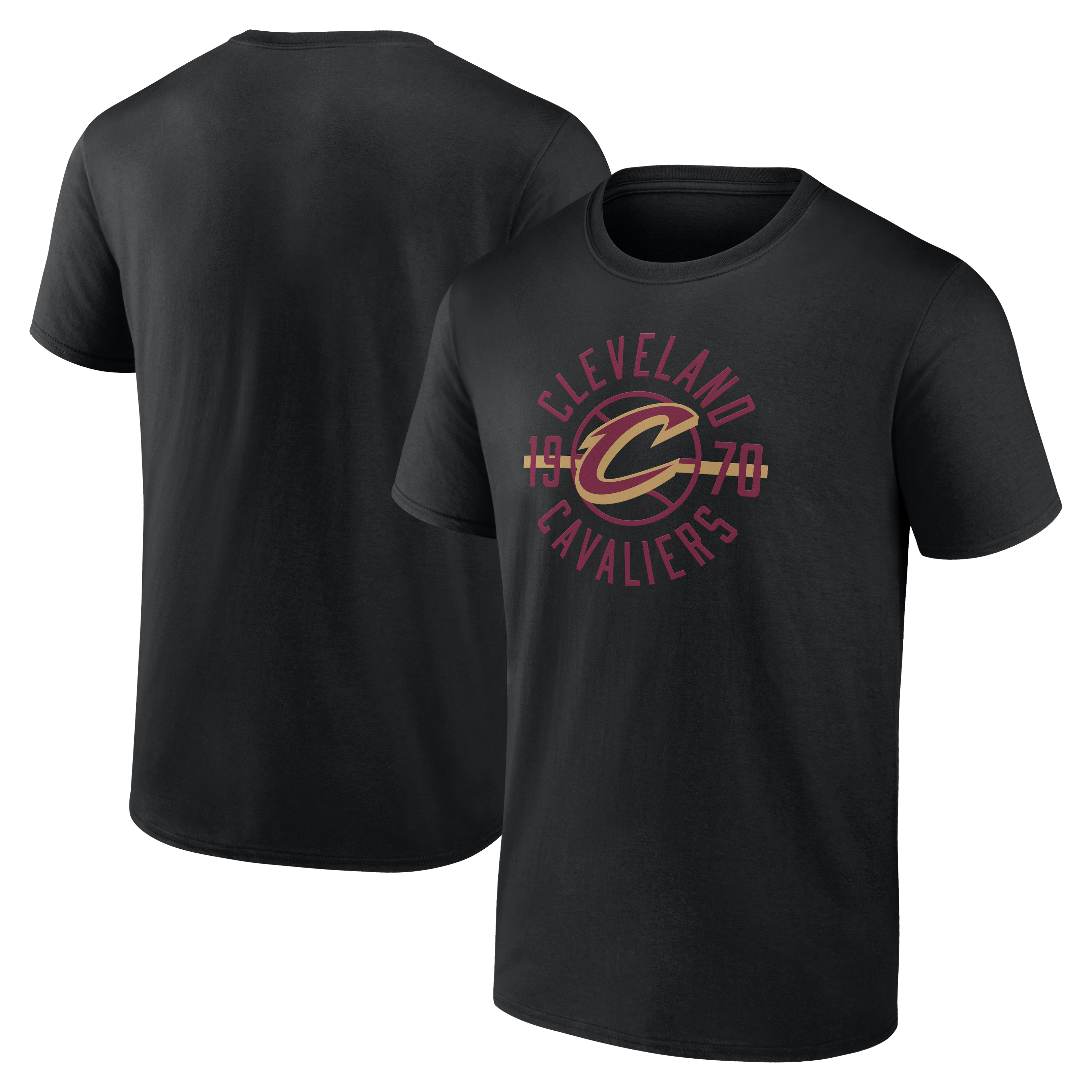 Men's Fanatics Black Cleveland Cavaliers Trophy Celebration T-Shirt