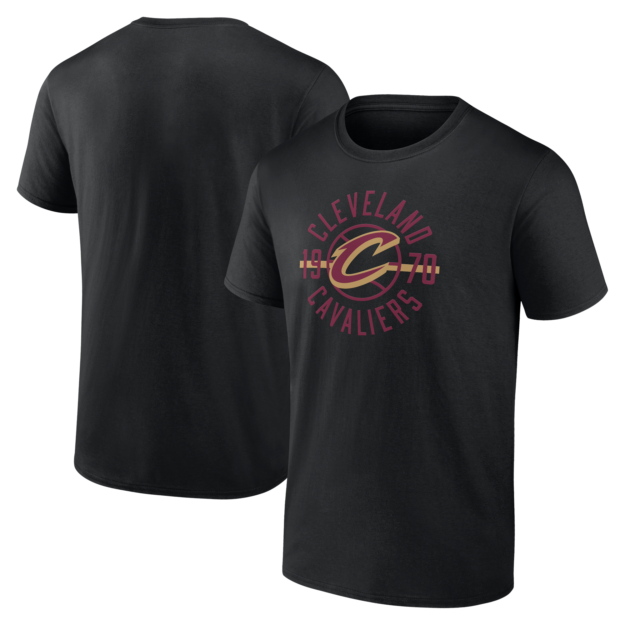 Men's Fanatics Black Cleveland Cavaliers Trophy Celebration T-Shirt