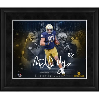 Michael Mayer Notre Dame Fighting Irish Framed 16" x 20" Stars of the Game Collage