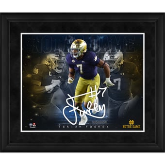 Isaiah Foskey Notre Dame Fighting Irish Framed 16" x 20" Stars of the Game Collage