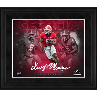 Kenny McIntosh Georgia Bulldogs Framed 16" x 20" Stars of the Game Collage