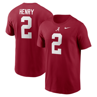 Men's Nike Derrick Henry Crimson Alabama Crimson Tide Name & Number T-Shirt