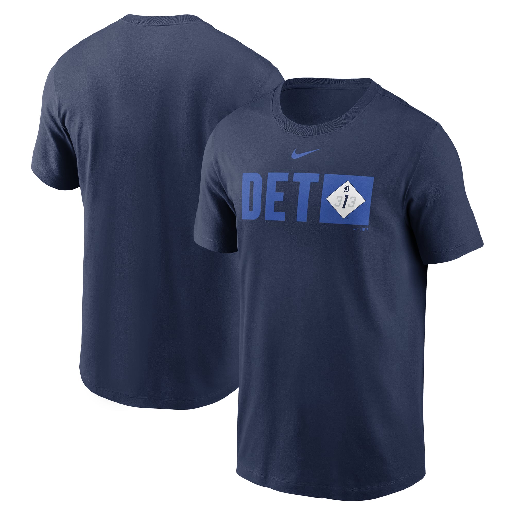 Men's Nike Navy Detroit Tigers City Connect Tricode T-Shirt