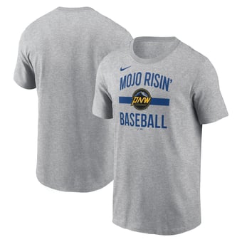 Men's Nike Heather Gray Seattle Mariners City Connect Arched Team Phrase T-Shirt