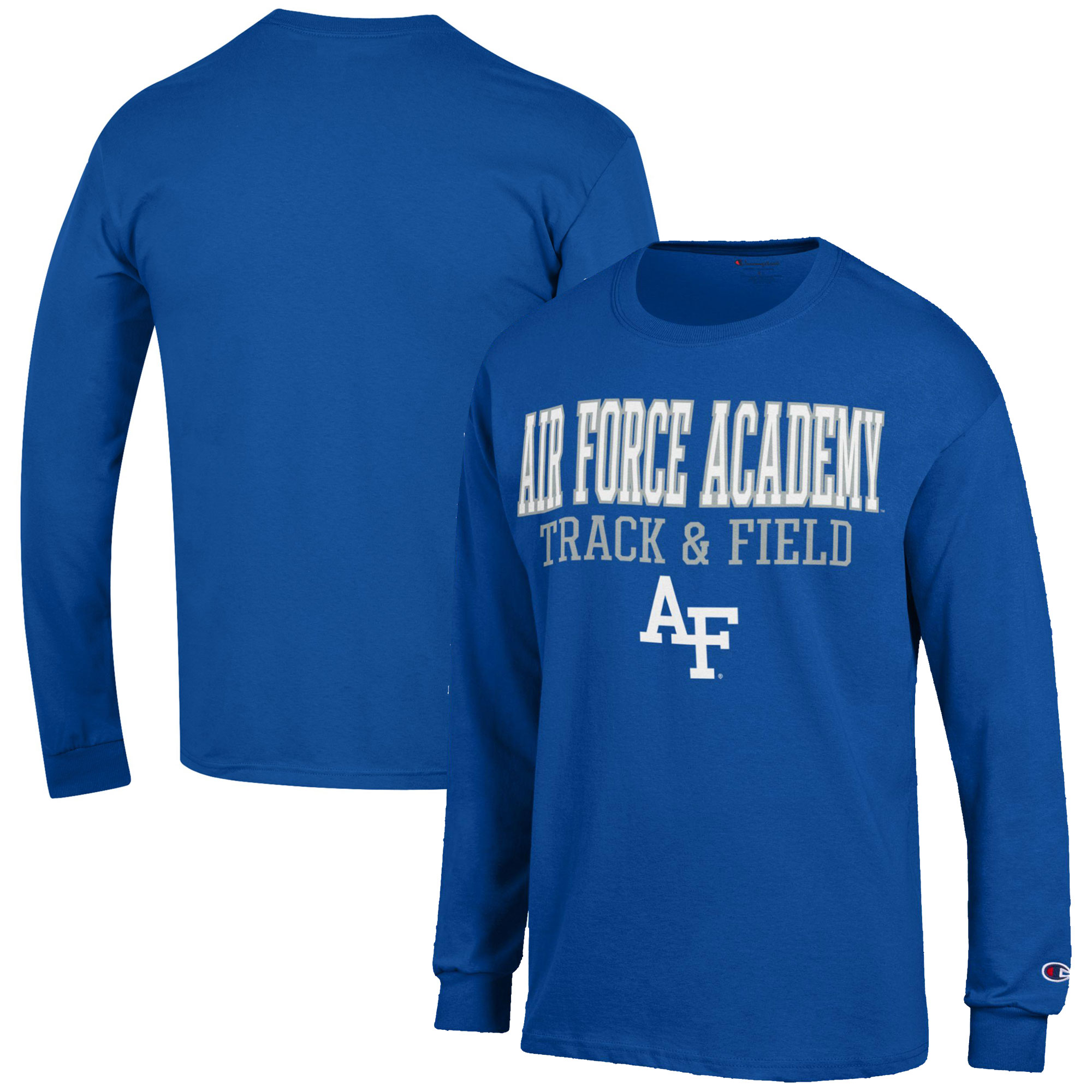 Men’s Champion Royal Air Force Falcons Track & Field Stack Long Sleeve T-Shirt Men’s Champion Royal Air Force Falcons Track & Field Stack Long Sleeve T-Shirt