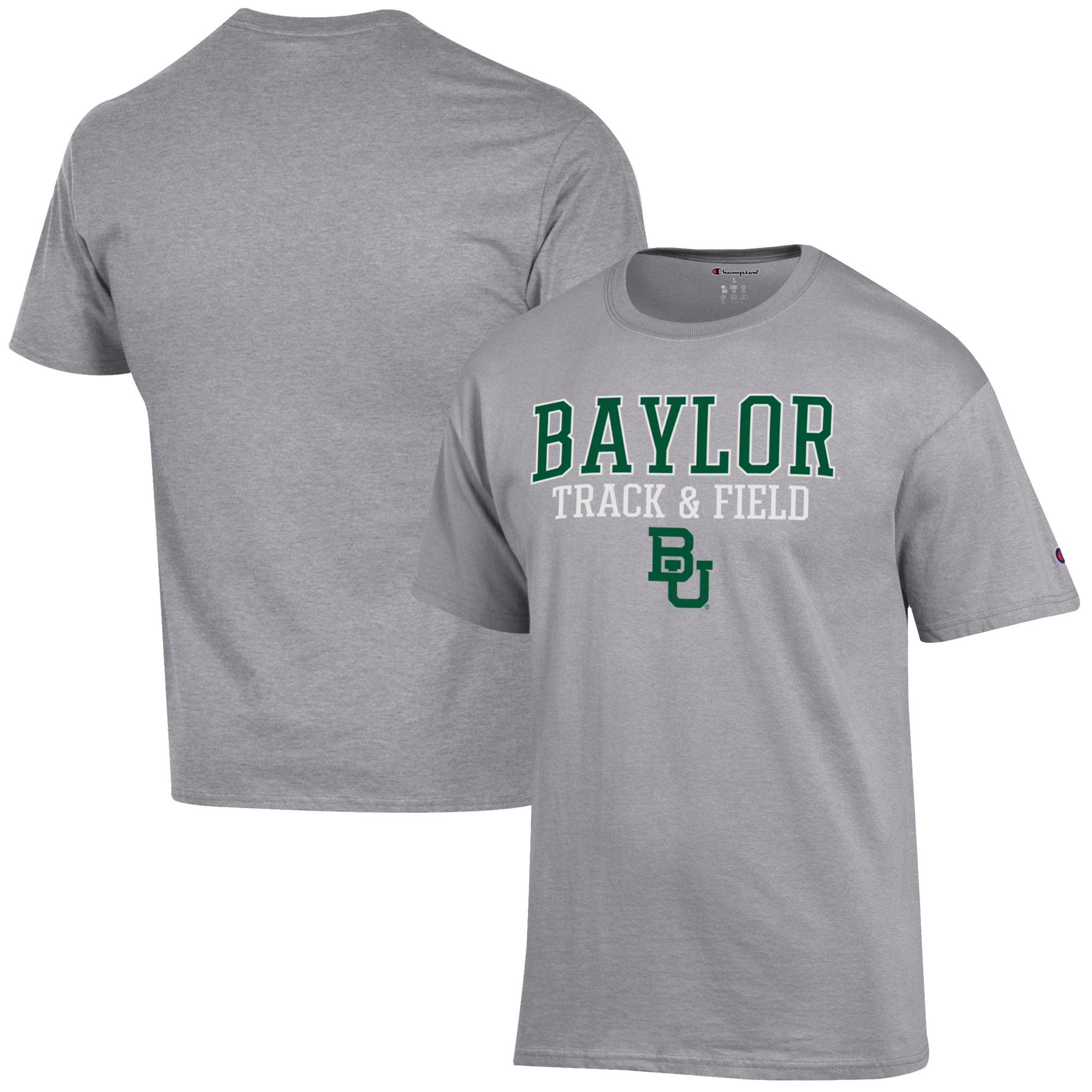 Men’s Champion Gray Baylor Bears Track & Field Stack T-Shirt Men’s Champion Gray Baylor Bears Track & Field Stack T-Shirt