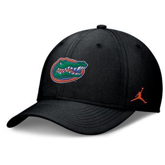 Men's Jordan Brand Black Florida Gators Rise SwooshFlex Dri-FIT Hat