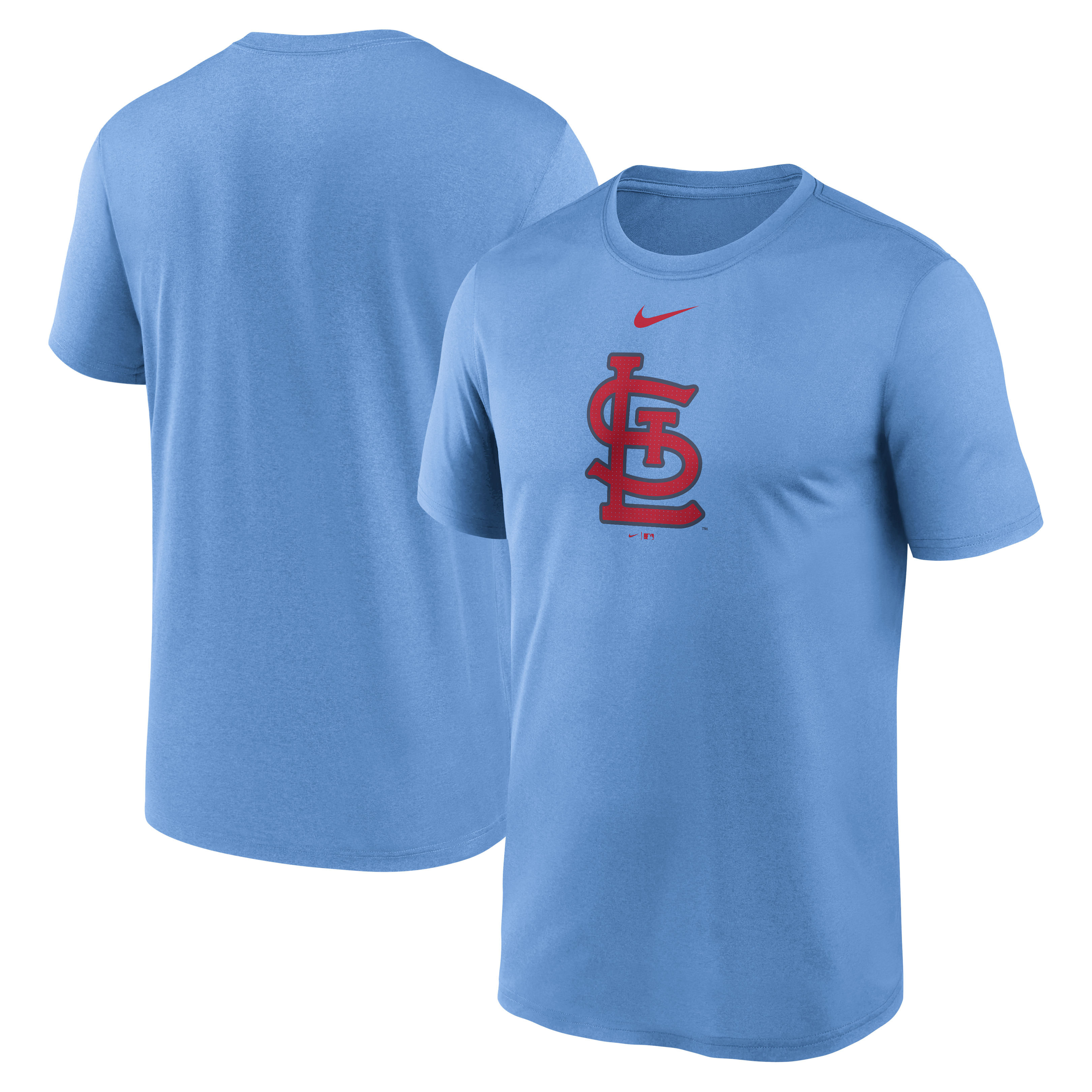 Men's Nike Light Blue St. Louis Cardinals Legend Fuse Large Logo Dri-FIT T-Shirt