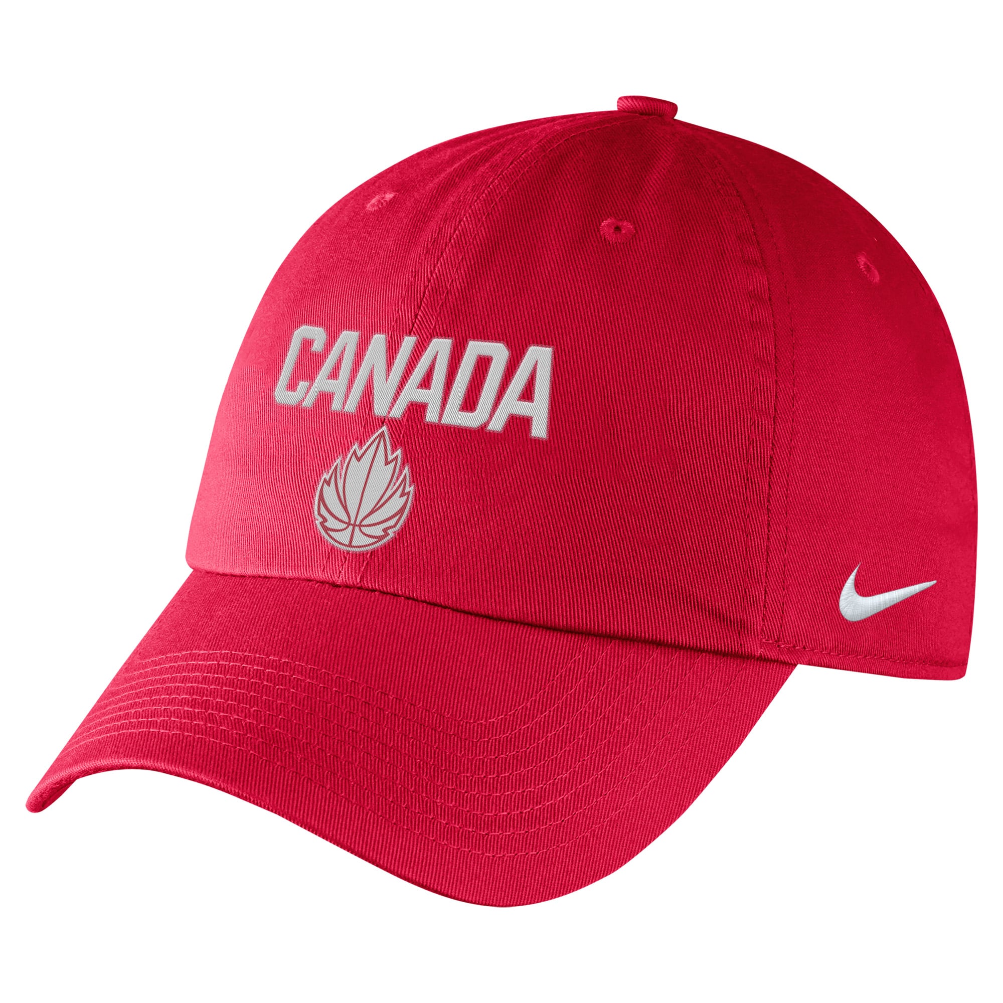 Men's Nike Red Canada Basketball Campus Adjustable Hat