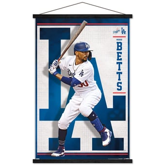 Mookie Betts Los Angeles Dodgers 24" x 34.75" Magnetic Framed Player Poster