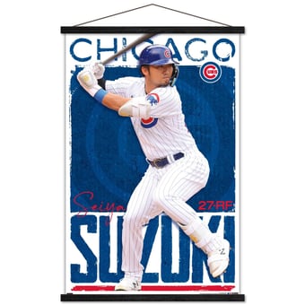 Seiya Suzuki Chicago Cubs 24" x 34.75" Magnetic Framed Player Poster